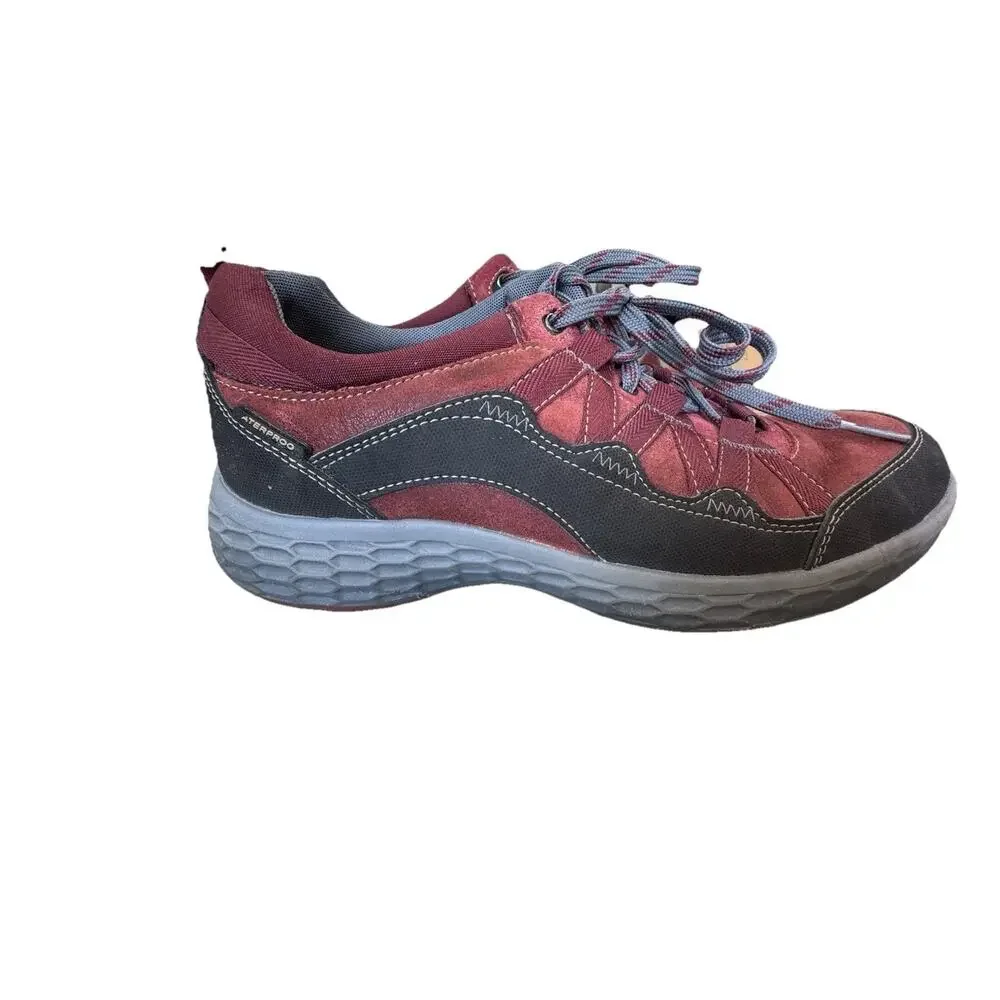 Cobb Hill by New Balance Red Leather Waterproof Sneakers Women's Size 9.5 Comfor